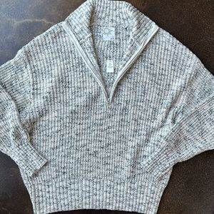 Aerie ‘Offline’ Half Zip Chunk Knit Sweater